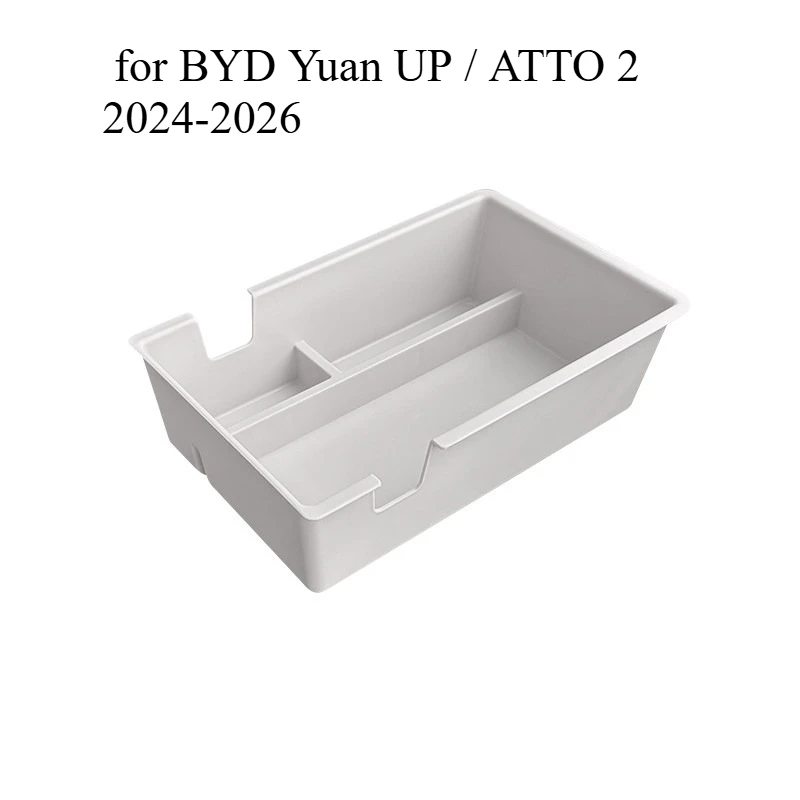 Center Console Organizer & Armrest Storage Box for BYD Yuan UP / ATTO 2 2024-2026 | Dual-Layer Tray