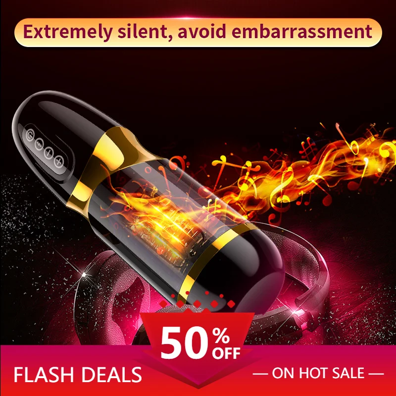 Automatic Telescopic Rotation Male Masturbation Cup 10*10 Modes Silicone Vagina Real Pussy Sex Toys For Men Adult Masturbator