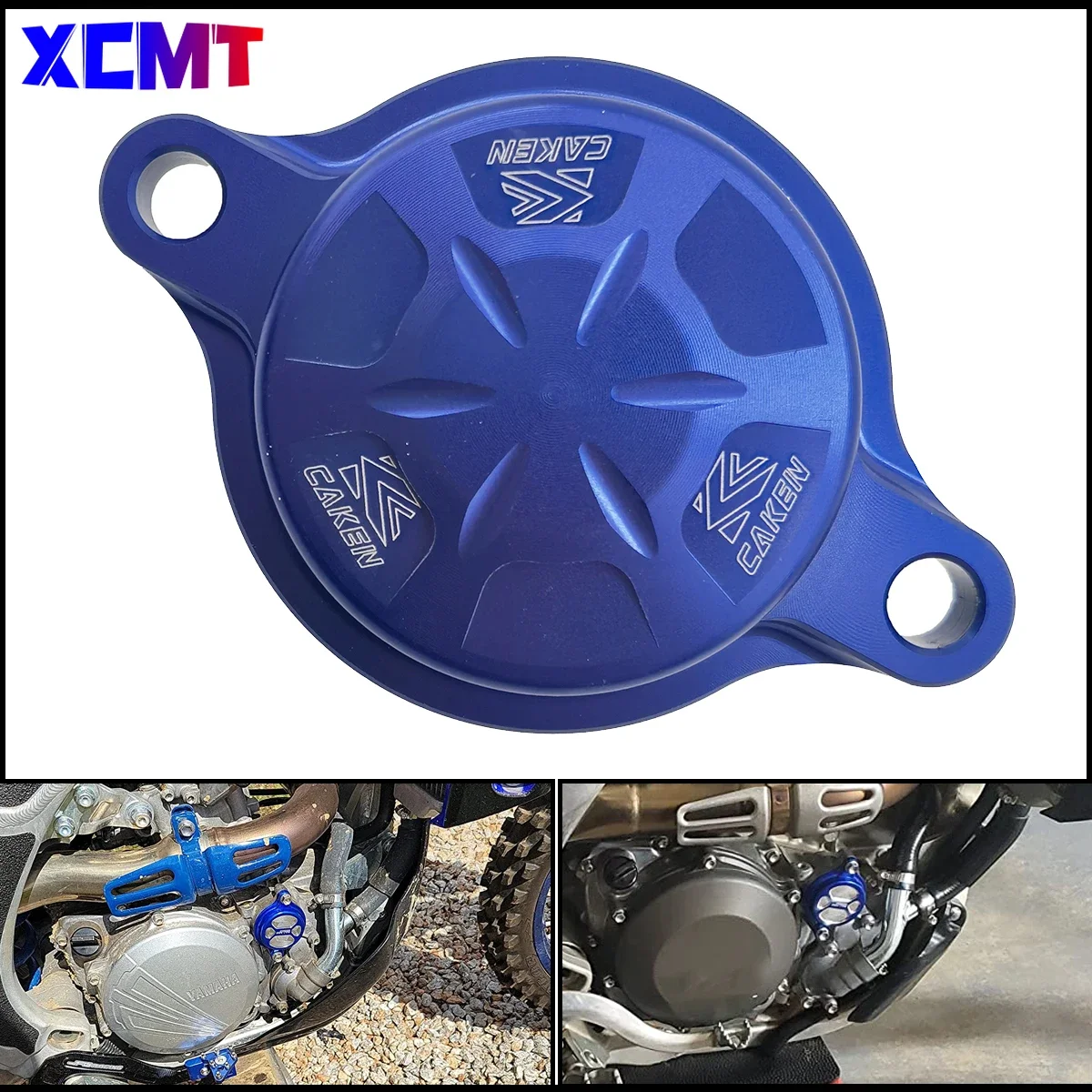 

For Yamaha YZ250F YZ450F YZ250FX YZ450FX WR250F WR450F YZ WR 250F 450F FX 2014-2021CAKEN CNC Aluminum Billet Oil Filteer Covers