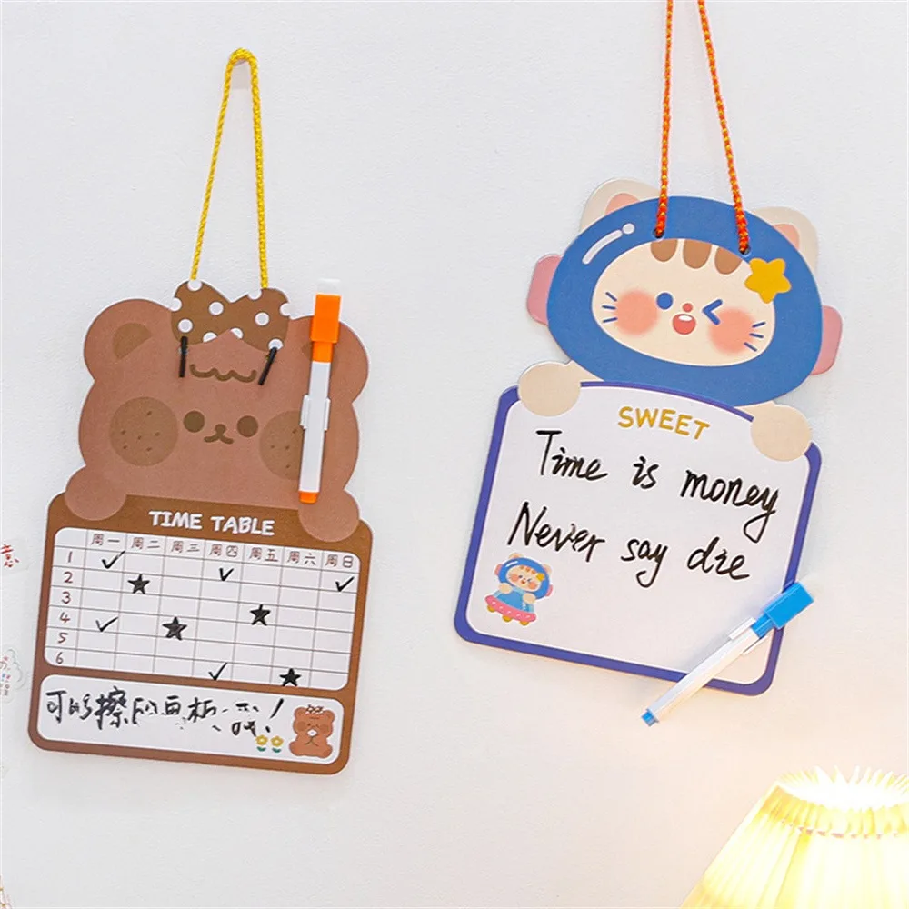 Children's Double-sided Drawing Board Erasable Message Board Cartoon Writing Board Baby Early Education Toy Graffiti Board