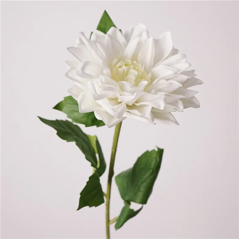 5 Stück hochwertige feuchtigkeitsspendende Dahlien, künstliche Blumen mit echter Haptik, Heimdekoration, Dahlie, Hochzeitsblumenarrangement, Partydekoration. – Detail 3