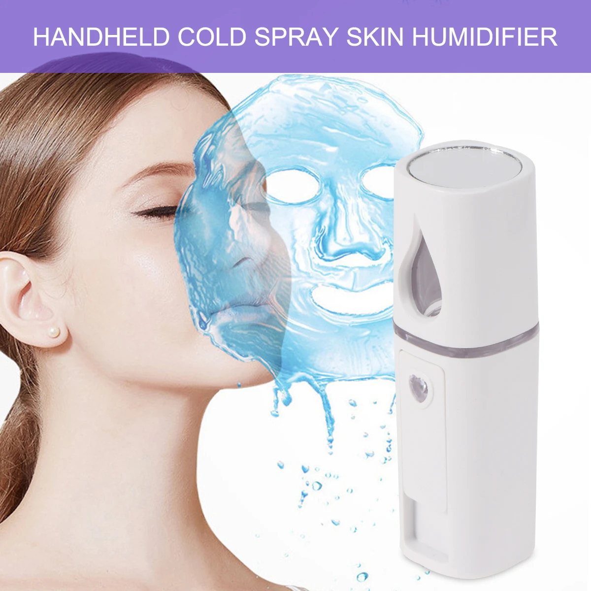 

Professional USB Humidifier Face Moisturizer Skin Care Mini Face Spray Instruments Tool Gift Mist Sprayer Box