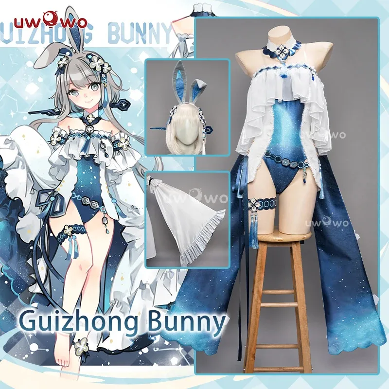 

LAST BATCH UWOWO Guizhong Косплей Костюм кролика Genshin Impact Fanart Косплей Хэллоуин