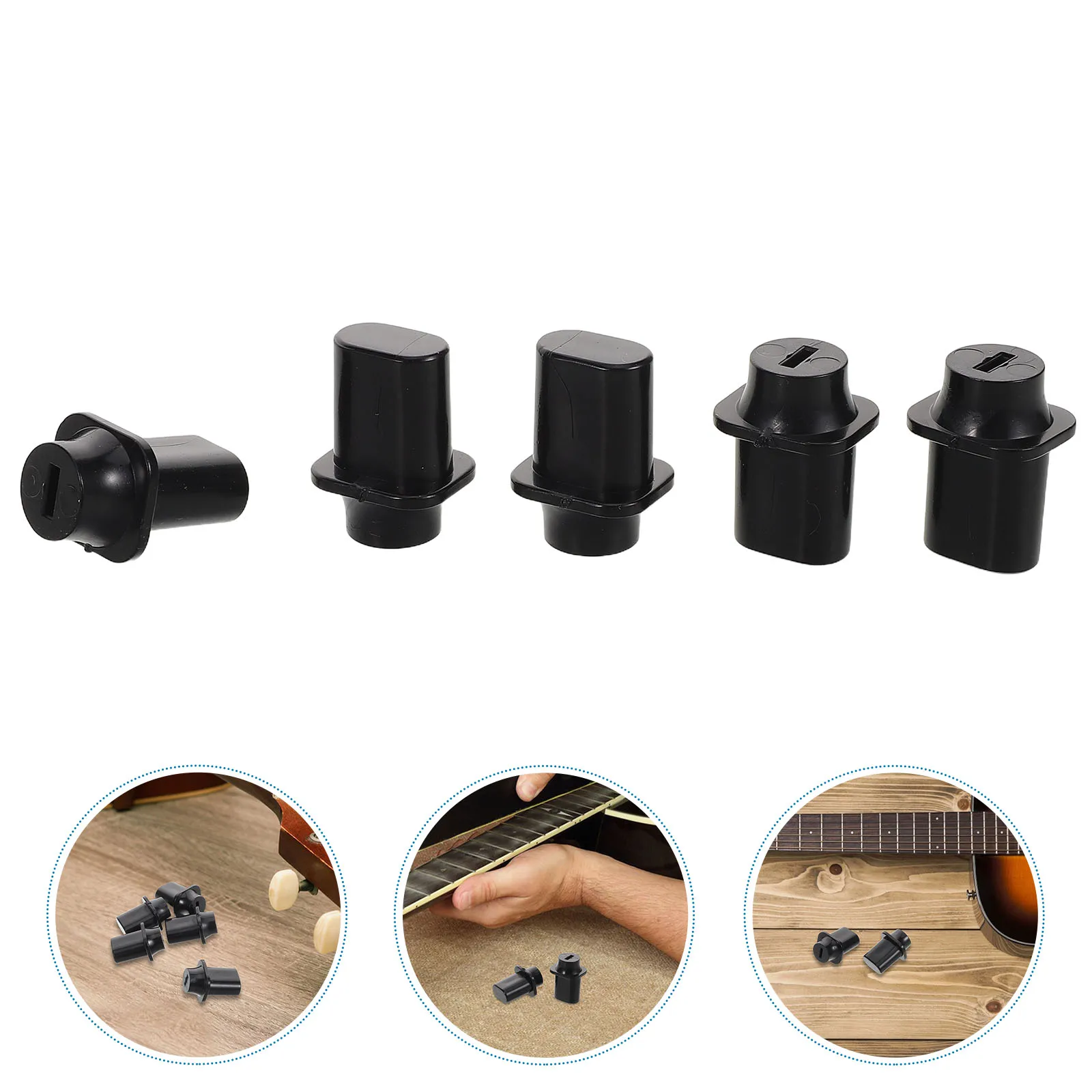 

5 Pcs Guitar Switch Cap Bass Control Knob Accessories Electric Tip Plastic Parts