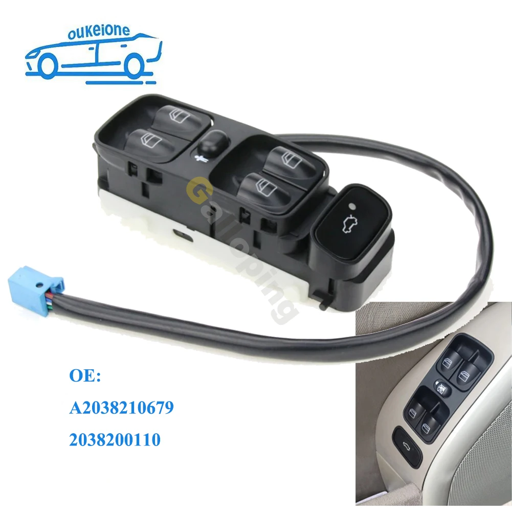 

For Mercedes Benz W203 C-Class C320 C230 C220 C280 C240 C270 C32 AMG C55 Power Window Control Switch A2038210679 2038200110