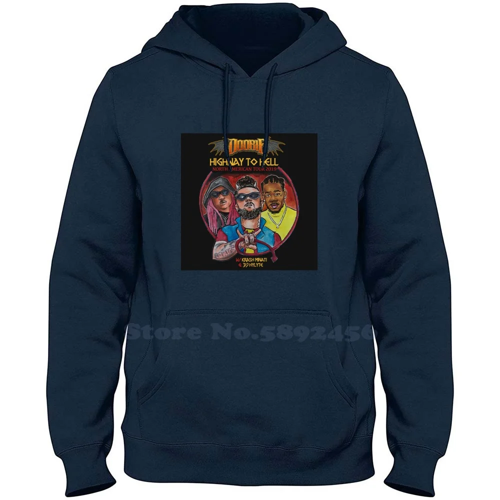 

Doobie High-Quality 100% Cotton Hoodie Casual Sweatshirt