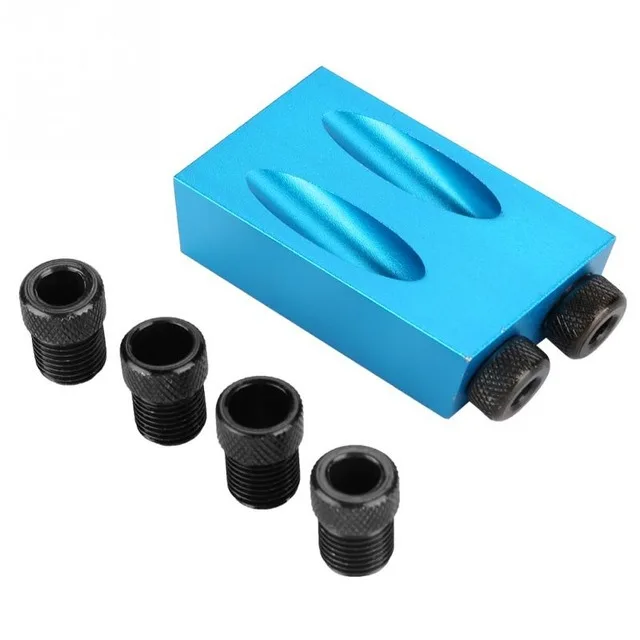 7pcs 14pcs 15 gradi localizzatore di fori obliqui punta da trapano Kit di maschere per fori tascabili per la lavorazione del legno Set di Guide per trapano ad angolo apri perforatore