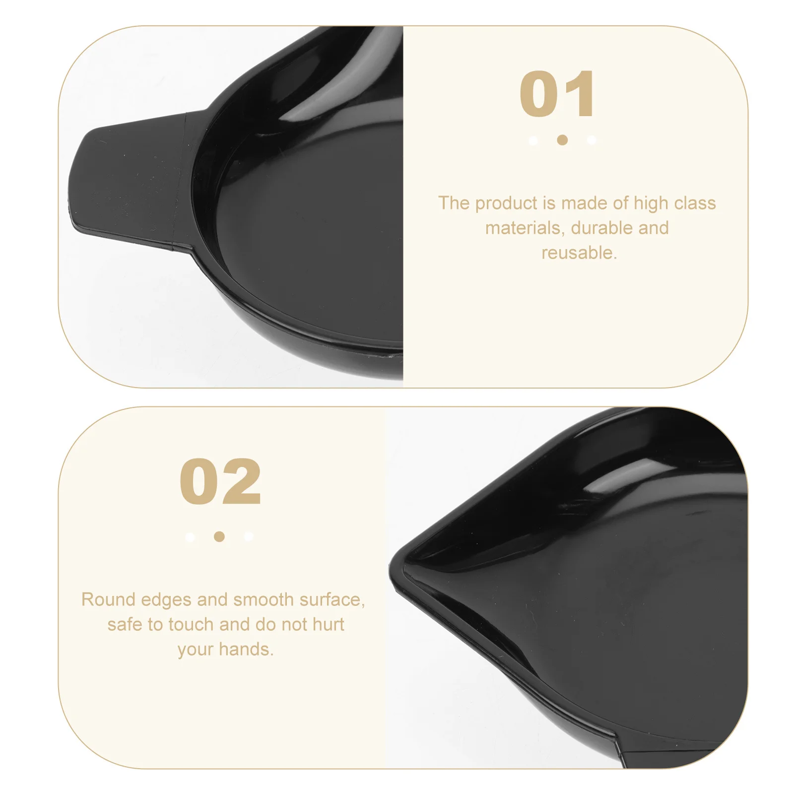 

5Pcs Plastic Weighing Tray Round Edges Smooth Surface Safe Touch Kitchen Electronic Scale Accessory Replacement