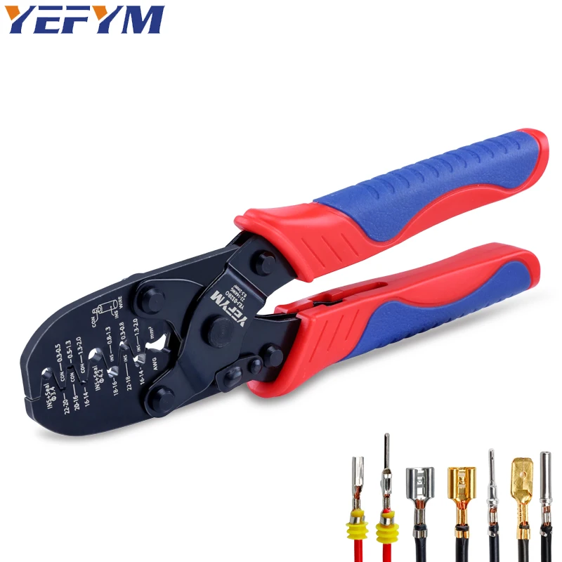 Open Barrel Terminal&Weather Molex, Delphi, AMP/Tyco,Metri-Pack 150, 280 Crimper Pliers YEJ-032BO AWG 22-14(0.3-2mm²)