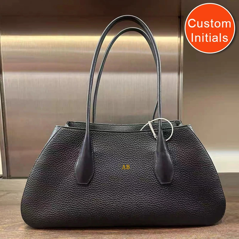 

Free Custom Initials Leather Alger Shoulder Bag Fashionable Simple For Women Luxury Designer Handbags Purses 2026 New In Cowhide