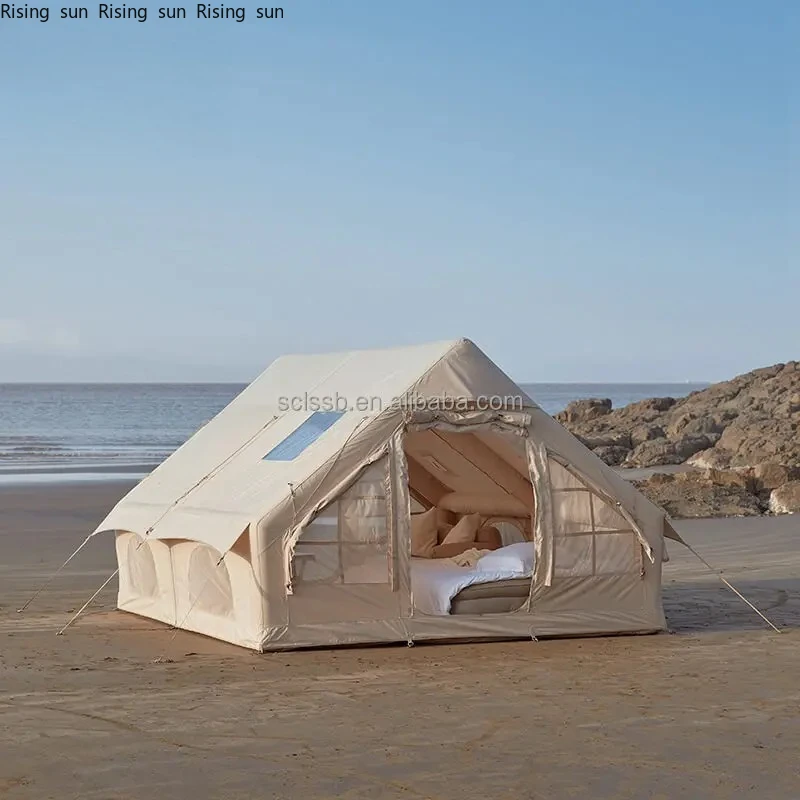 

Outdoor Event Air Camping Outdoor Inflat Custom Two Room Caravan House Camping Paintball tent infla