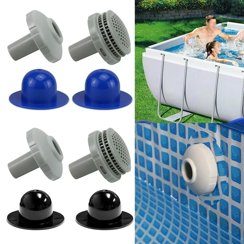 Connecteur de pulvérisation d'eau pour piscine hors sol, kit de filtre et crépine pour piscines INaleravec tuyau de 32mm de diamètre, 1 jeu