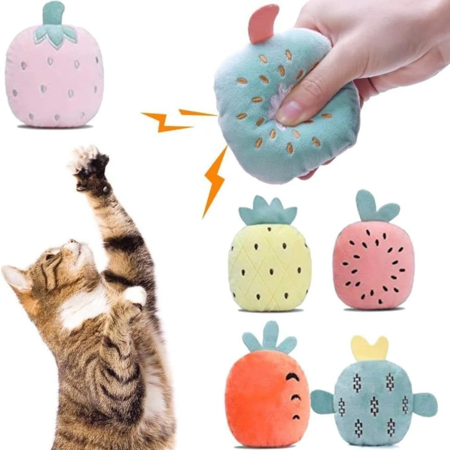 Exciting and vibrant interactive catnip carrot toy for your furry friend, promoting playful and active behavior. The ultimate ac