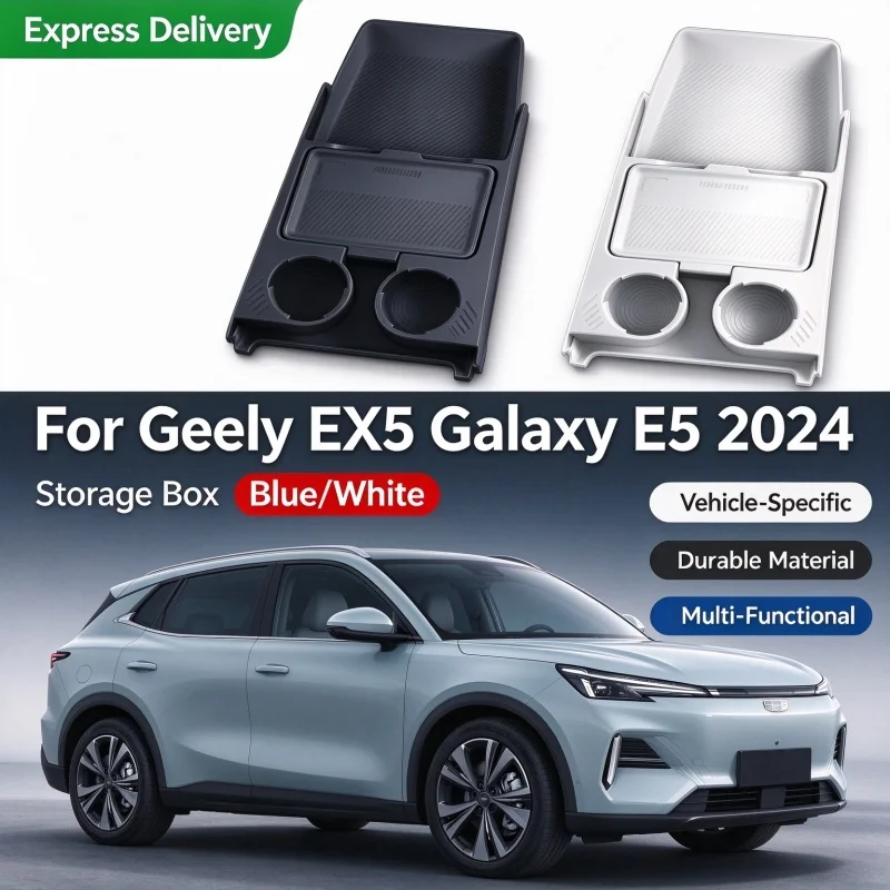 For Geely EX5 Galaxy E5 2024 Car Central Control Armrest Under Storage Box Interior Accessories