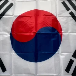 Bandera Corea del Sur en poliéster para decoración exterior