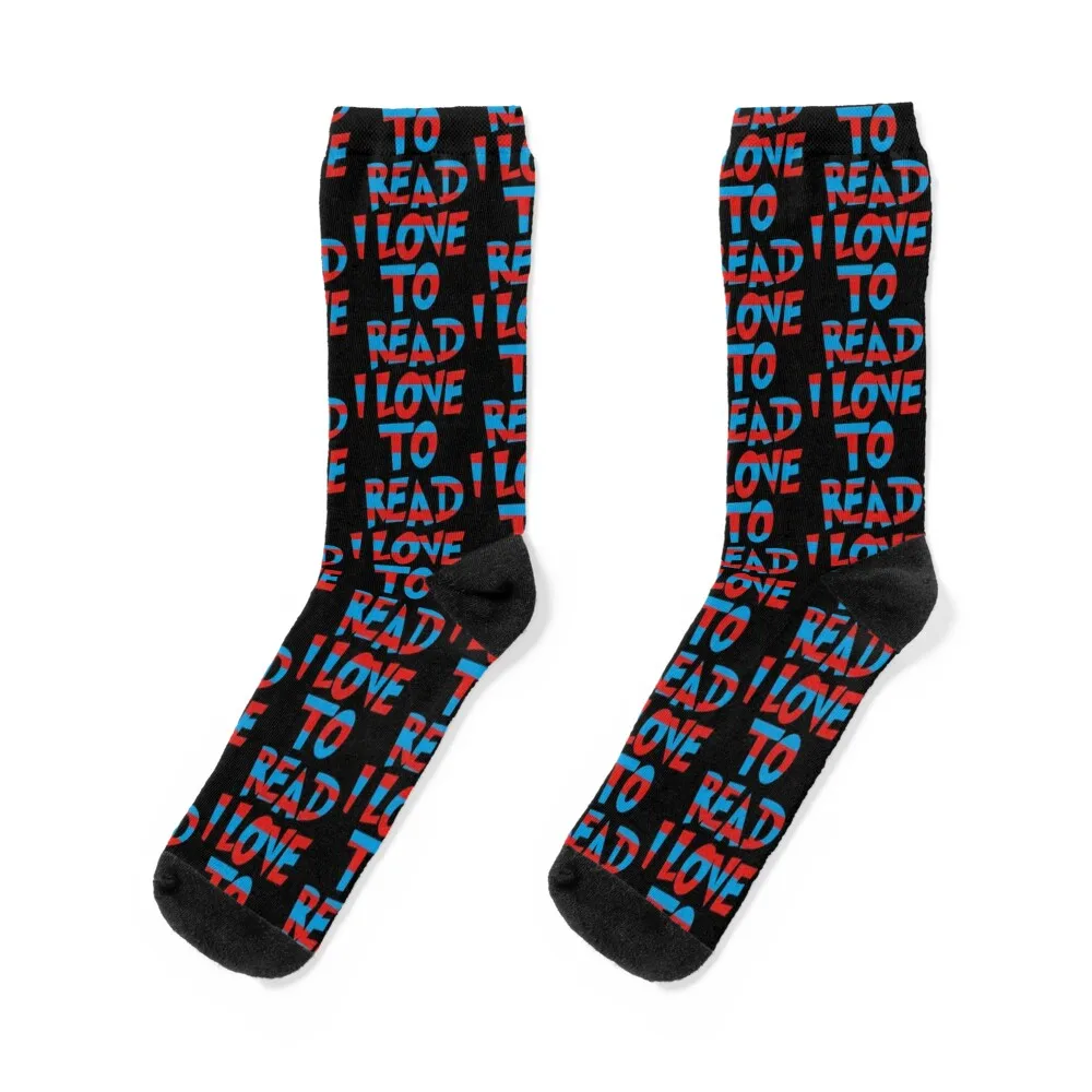 

I Love to Read Teachers Socks sports and leisure japanese fashion Toe sports Run Socks Men's Women's