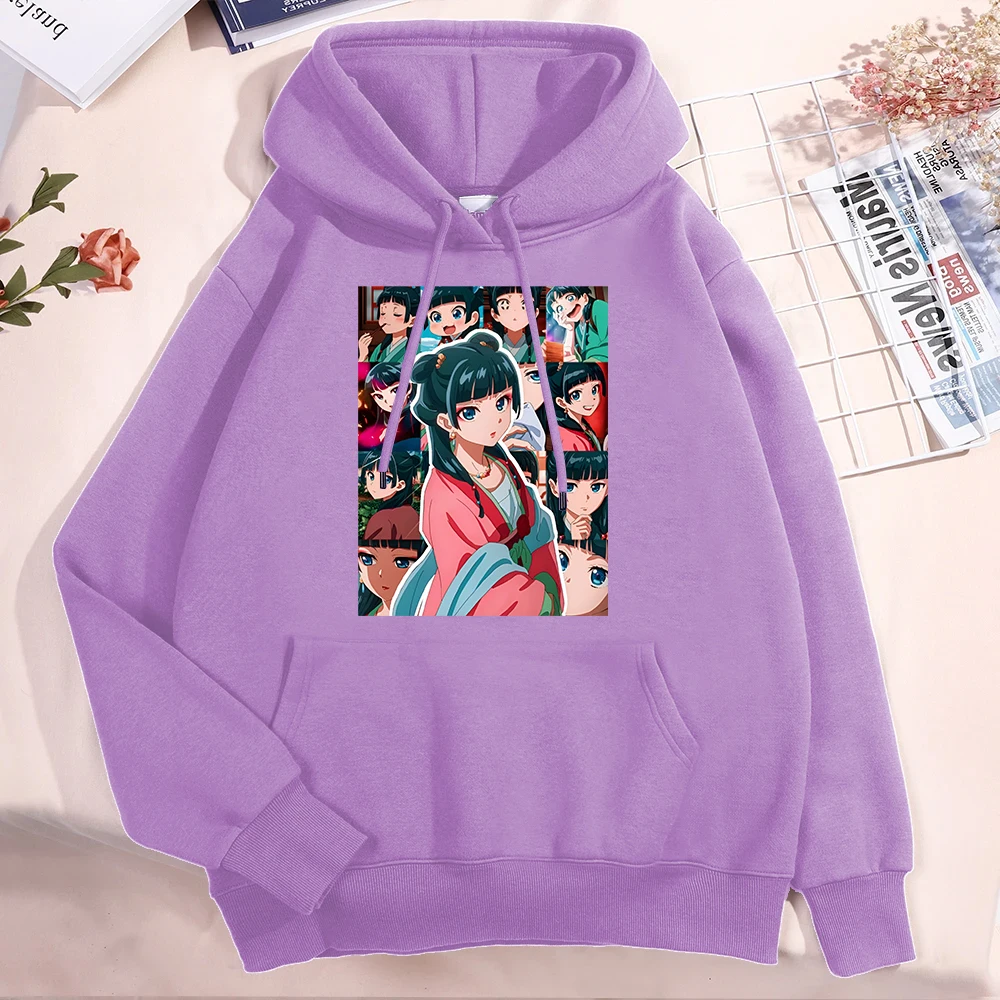 New Fashion Women Men Hoodies Anime The Apothecary Diaries Maomao Print Hooded Sweatshirt Autumn Leisure Sports Pullover