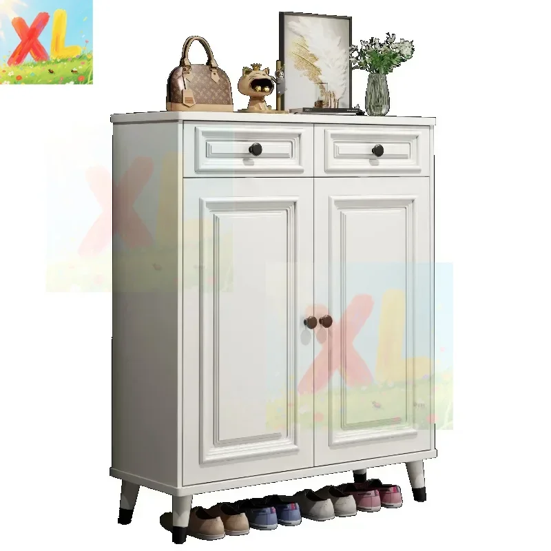 

American shoe cabinet indoor home storage at the door of the home and the entrance cabinet is integrated against wall with