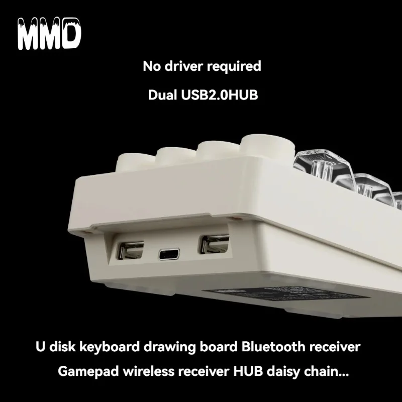 MMD KM21 Pro لوحة المفاتيح الميكانيكية اللاسلكية ثلاثي الوضع المقبض الساخن مبادلة الألومنيوم 21 مفاتيح مصمم لوحة المفاتيح VIa لوحة المفاتيح الرقمية المخصصة الجديدة #2