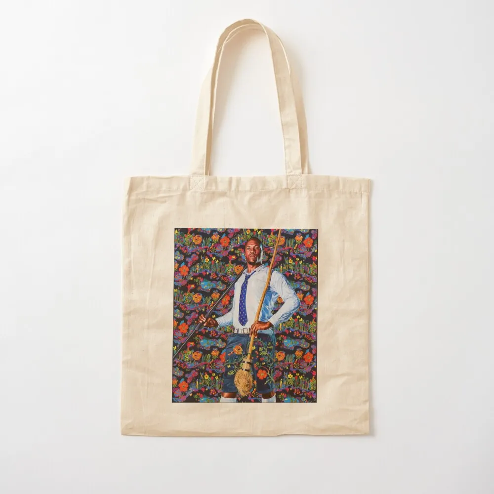 حقيبة يد Kehinde Wiley Blue Boy Tote Bag للرجال قابلة للطي وقابلة لإعادة الاستخدام وشاشة حمل صديقة للبيئة قابلة للطي #2