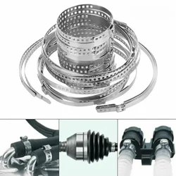 Axle CV Joint Boot Crimp Clamp Kit Driveshaft Stainless Steel CV Boot Clamp 20- 50mm 50- 120mm Adjustable