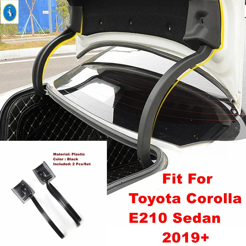 

For Toyota Corolla E210 Sedan 2019 - 2024 2pc Car Rear Trunk Door Gate Tailgate Hinge Arm Cover Garnish Trim Plastic Accessories