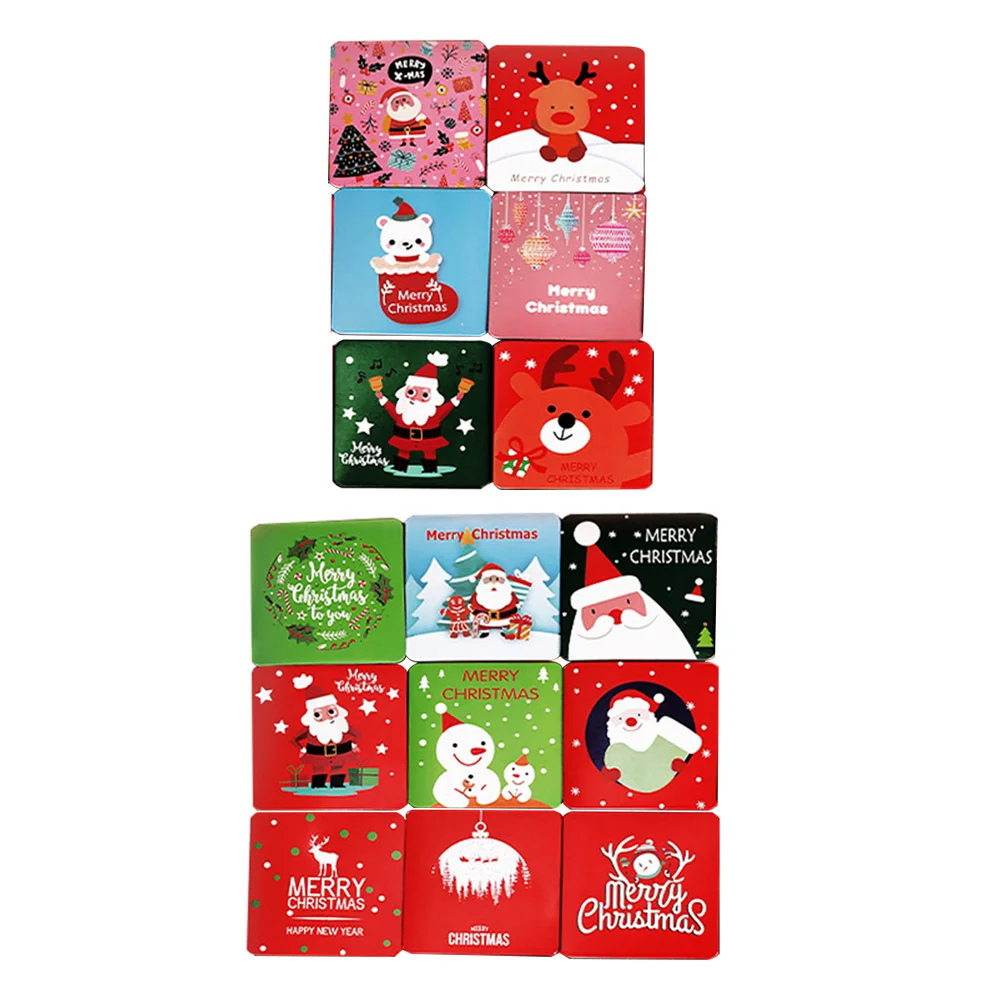 15 PCS Holiday Festival Blesssing Card Message Greeting Cards Xmas Nordic Paper