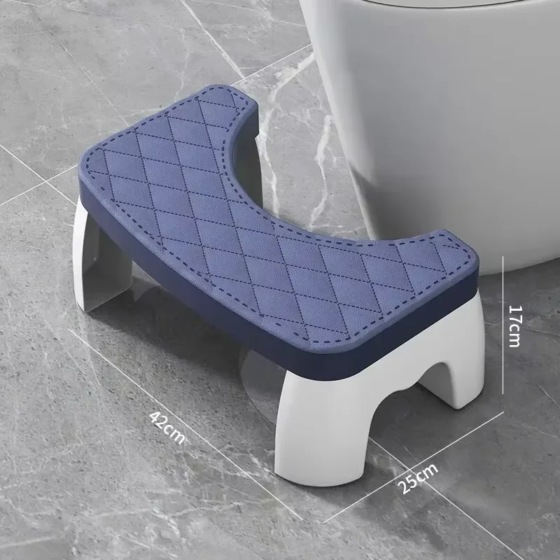 Assento Ergonômico para Agachamento e Sanitário, Banquinho Impermeável com Apoio para os Pés, Ideal para Grávidas, Crianças, Adultos e Idosos