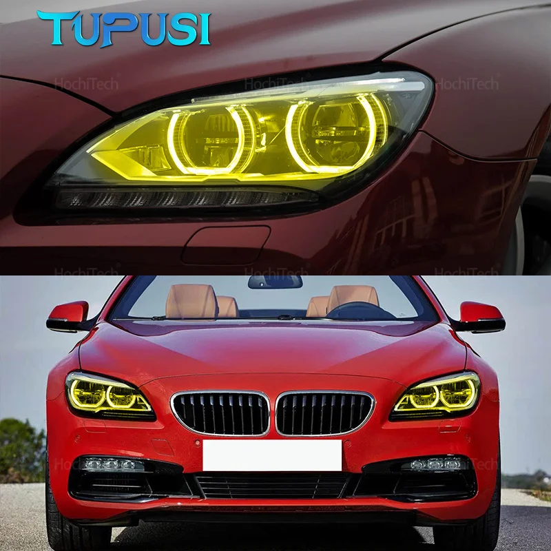 Yellow Angel Eyes for BMW 6 Series F06 F12  F13 Pre-facelift 2012-2015 LED Headlight Daytime Light 63117263051 Light DRL Boards view 5