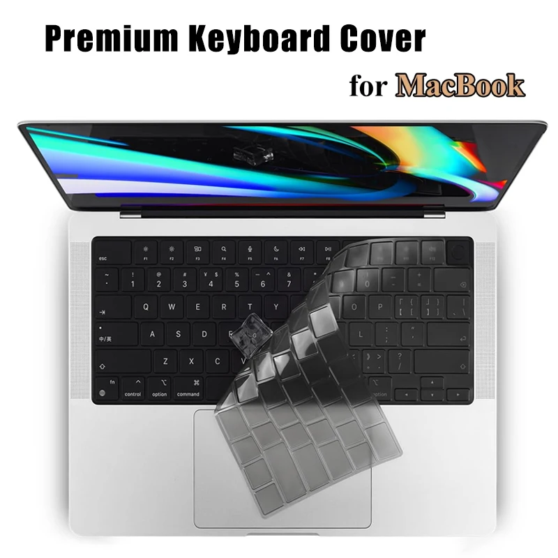 Funda de teclado Premium para MacBook Air 15, A2941 13,6, A2681 Pro, 14, 16 pulgadas, A2442, A2779, A2918, A2485, A2780, M3, M2, M1, piel protectora