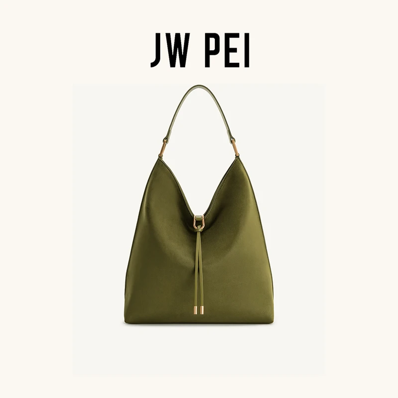 

JW PEI Aria Shoulder Bag | Large Capacity Faux Suede Underarm Bag | Casual Luxe Tote for Work & Commute