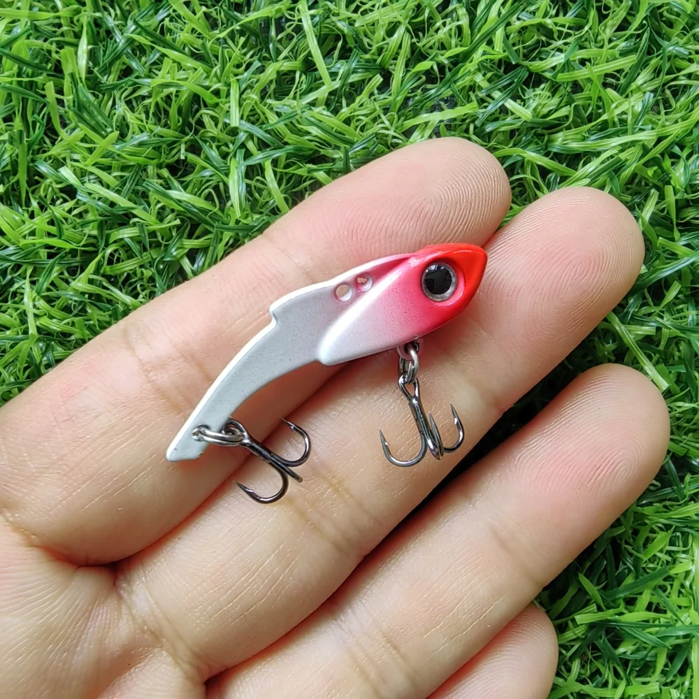VIB Spoon Fishing Lure 3.5/5g Metal Spinner Fishing Bait Crankbait Bass Artificial Hard Baits Cicada VIB Fishing Tackle