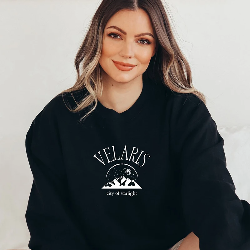 

Velaris ACOTAR Women Sweatshirt Velaris City of Starlight Graphic Tee The Night Court Hoodies SJM Court of Dreams Lady Tops