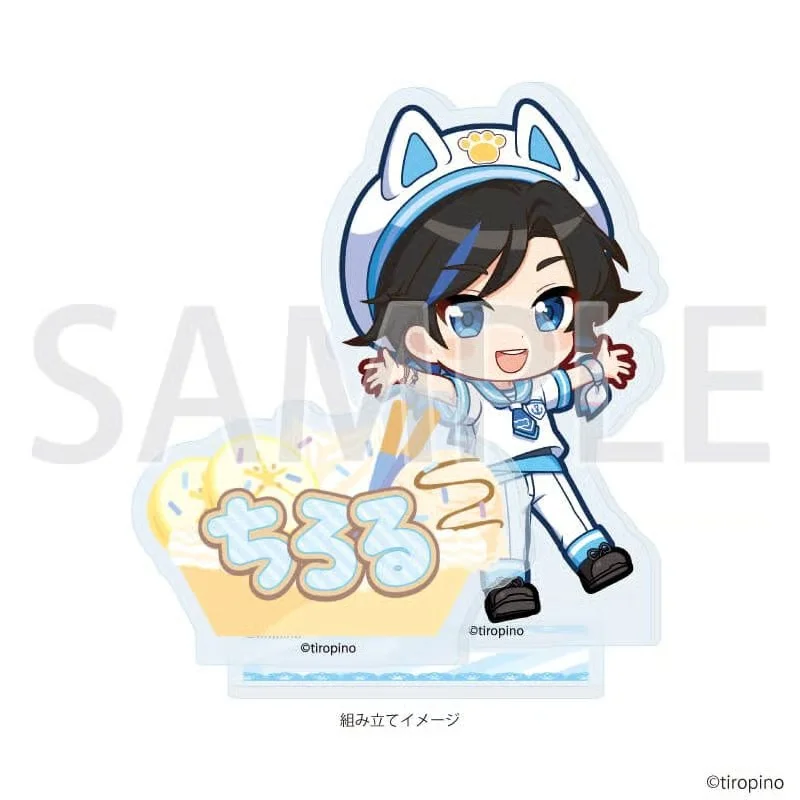 Game Streamer Team Chiropino Chiro Pino Q-Style Acrylic Figure Stand Model Plate Keychains Desktop Ornament