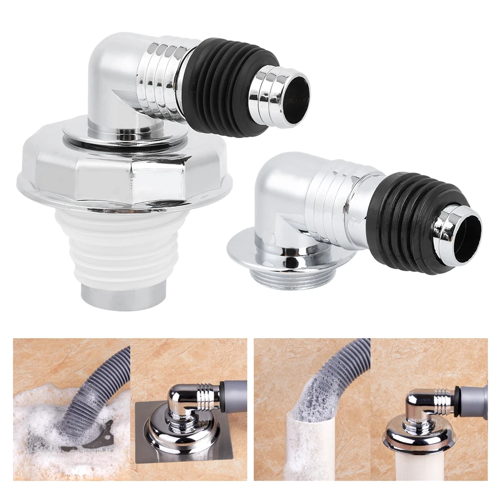 

1 шт., тройник для слива пола для стиральной машины, ПВХ хромированная пластина, уплотнительный соединитель для слива пола