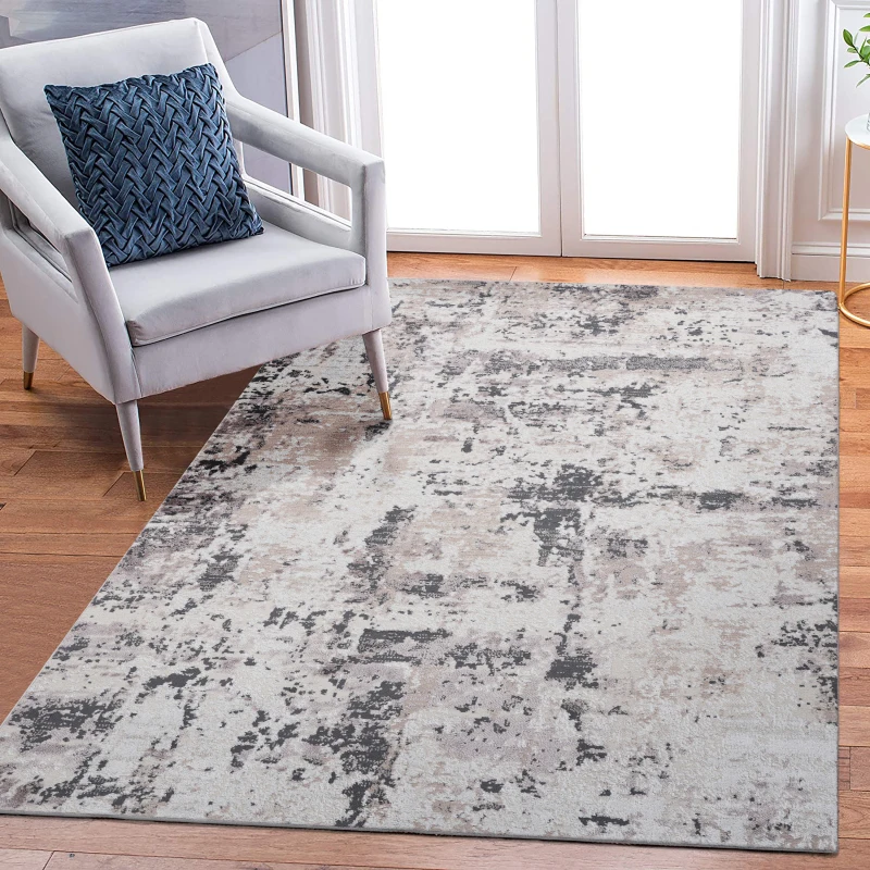 

NAAR PAYAS Collection 8X10 Cream / Brown / Abstract Area Rug