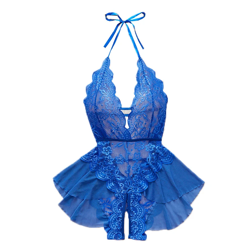 One Piece Backless Jumpsuit For Women Lace Bodysuit Nightgown