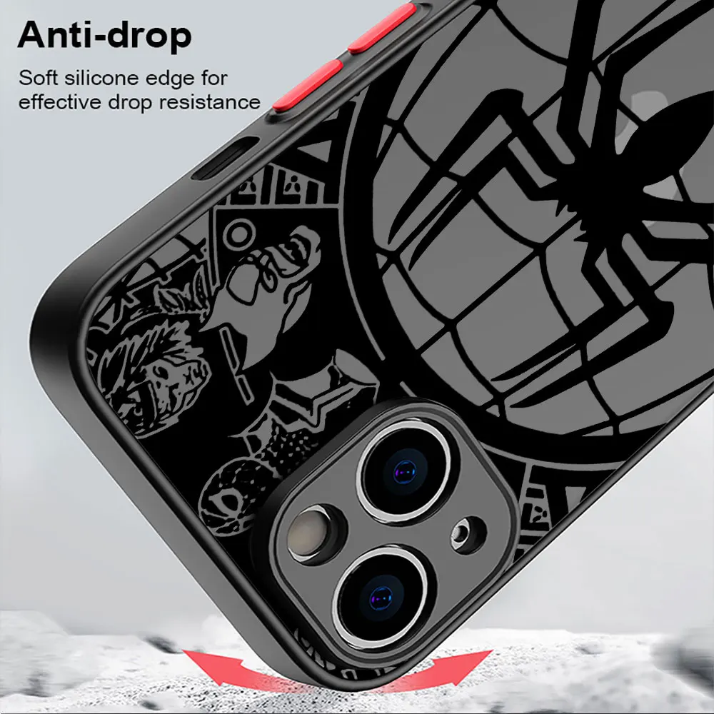 Marvel Spider Man Phone Case for Apple iPhone 15 SE 16 7 XS X XR 13 Pro Max 12 Mini 8 14 Plus 11 13 Soft Funda Cover image 4