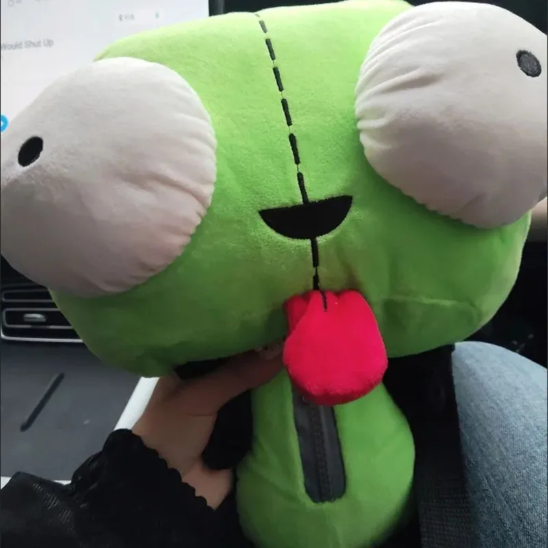 Alien Invader Zim 3d Eyes Robot Gir Knapsack Cute Stuffed Plush Green Kawaii Plush Doll Knapsack Xmas Toy Custom Kids Gifts