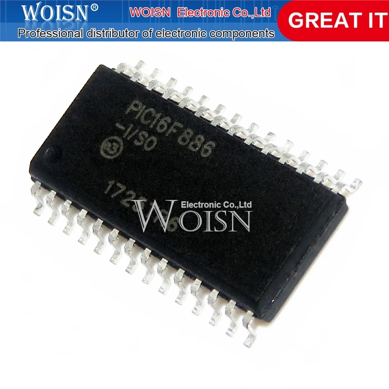 

5 шт./лот PIC16F886-I/SO PIC16F886 SOP-28