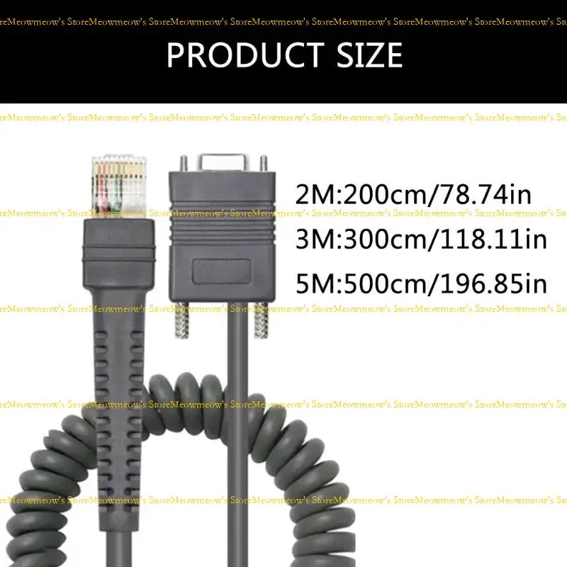W91A RJ45 RS232 LS2208 Kabel połączenia płynne przepływy danych dla skanerów kodów kreskowych symboli