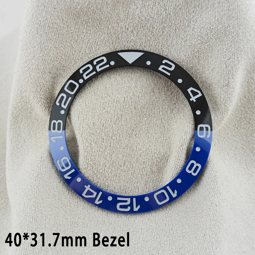 ForgeLink 40mm Lünetteneinlagen GMT Uhrenlünette 40mm * 31,7mm Keramik-Lünetteneinlage Passend für 42mm bis 44mm Taucheruhrengehäuse Uhrenring – Detail 16