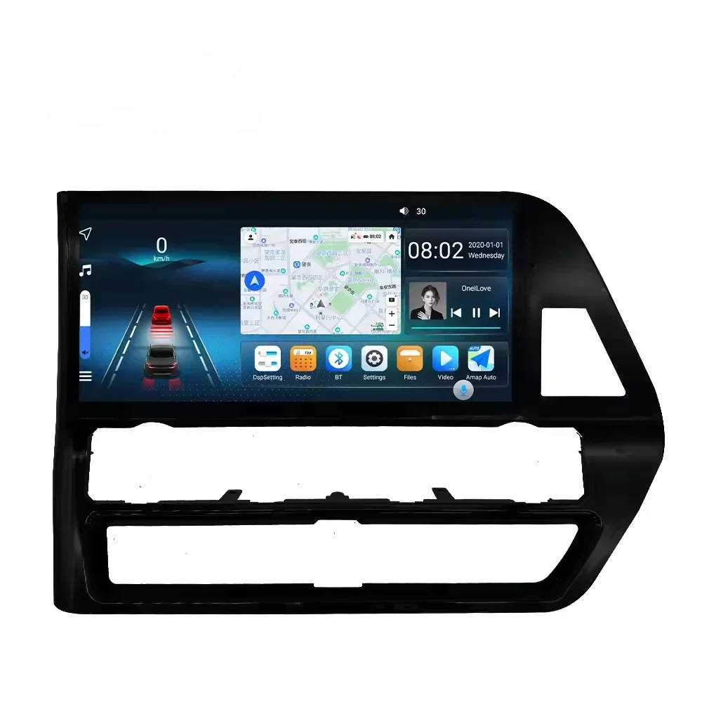 Lelv 12.3 "Android 13 Qled Schermo Per Kluger Highlander 2021 2022 Autoradio Multimediale Gps Lettore 2 Din Carplay