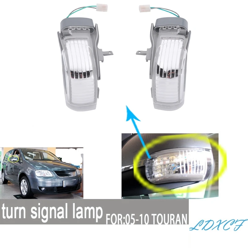 

Car Rearview Mirror LED Turn Signal Light For Touran 2004-2010