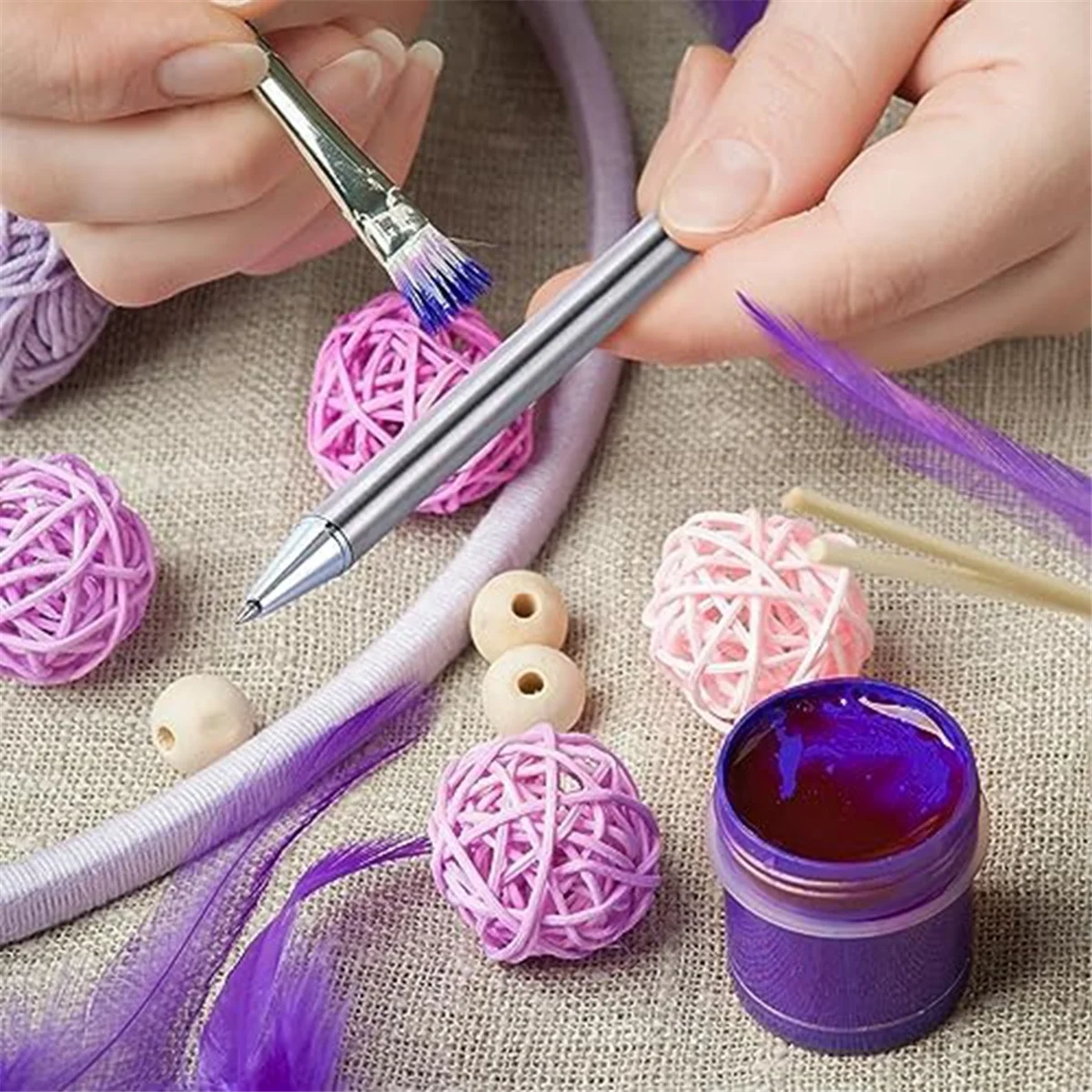 ONGE 30 قطعة من الفولاذ المقاوم للصدأ أقلام فارغة DIY بها بنفسك أقلام لامعة أقلام راتنجات الايبوكسي للأعمال اللوحة اليدوية والهدايا
