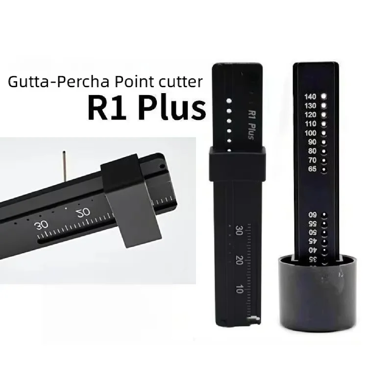 Dental Tool R1 Plus Endo Rulers Gauge Gutta Percha Point Autoclavable Measure Ruler Span Measure Scale Endodontic Trimmer Cutter