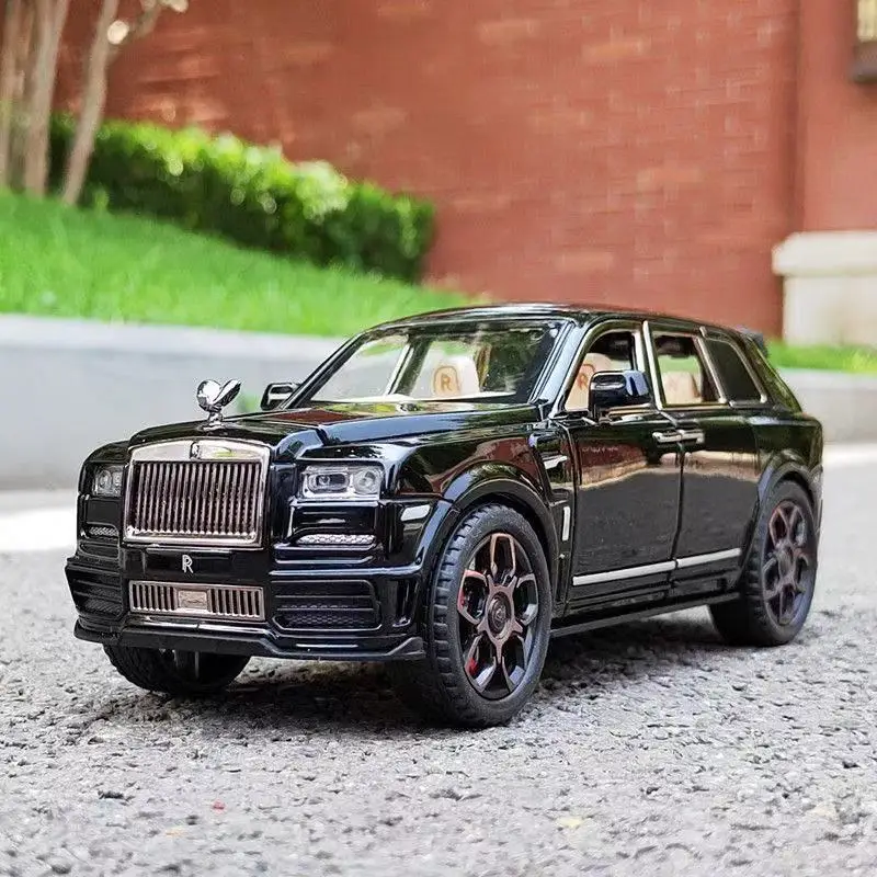 1:24 ロールスロイスカリナン Masory SUV 合金豪華な車モデルダイキャスト金属おもちゃの車モデルシミュレーション音と光子供のギフト