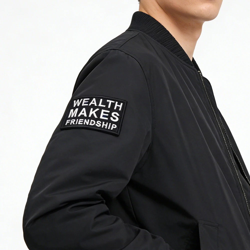Wealth Makes Friendship Morale Patch Set, Klettverschluss, taktisches Abzeichen für Rucksack, Jacke, Hut, Outdoor-Ausrüstung, Geschenk für Militärfans – Detail 4