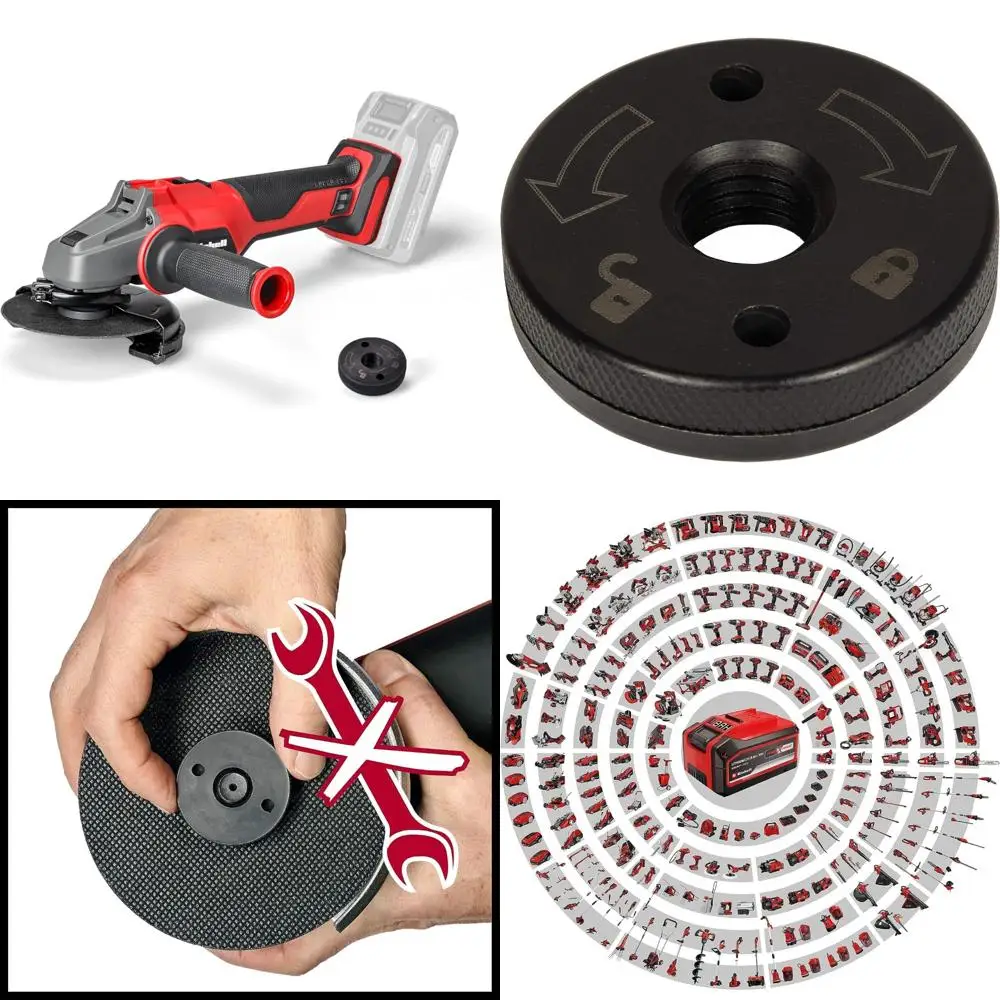 Meuleuse d'angle sans fil 18V 5 pouces, disque à dégagement rapide de 125mm, meuleuse à batterie pour couper et meuler les tâches