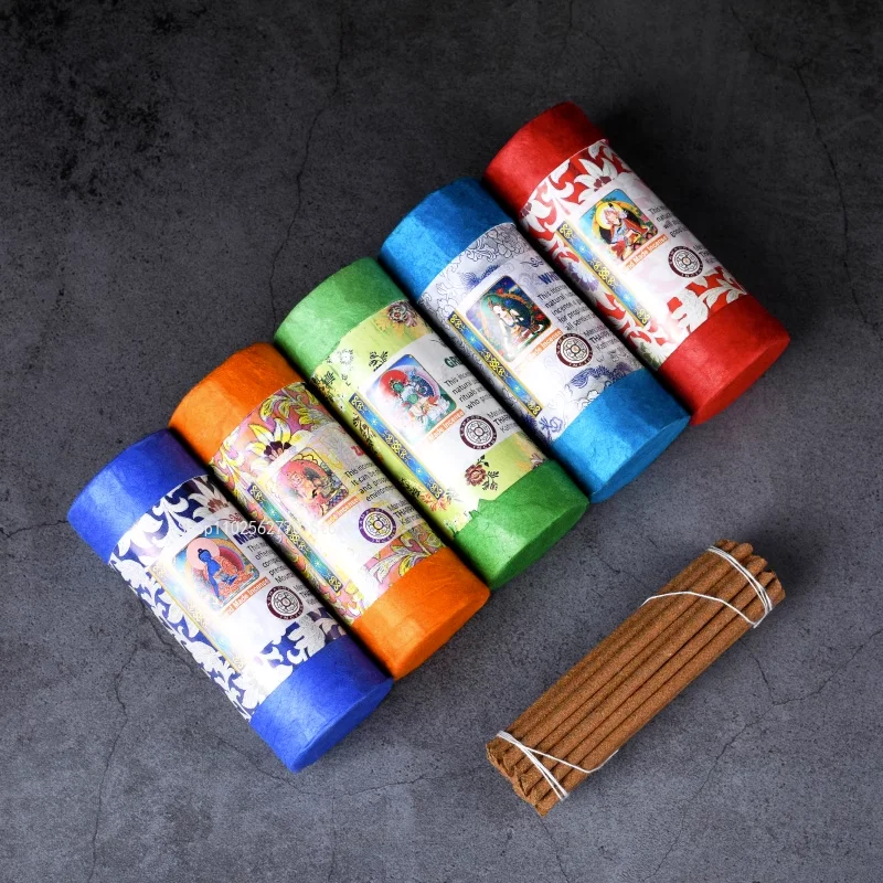 9.8cm Nepalese Tibetan Thread Incense Natural Plant Handmade Incense Home Ritual Aromatherapy Soothes The Spirit Purify The Air